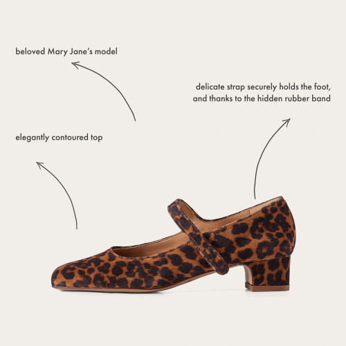 Dora Low Heels, pattern velvet | Balagan Studio