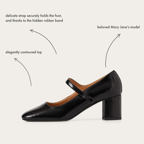 Dora High Heels, glossy black | Balagan Studio