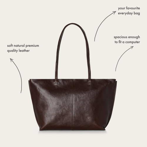 Esek Bag XL, deep brown | Balagan Studio
