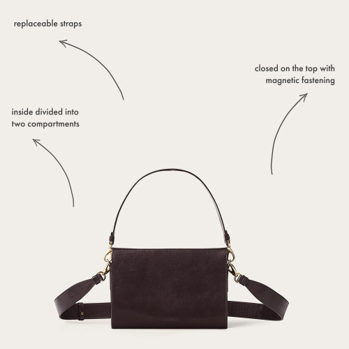 Gala Bag M, deep brown | Balagan Studio