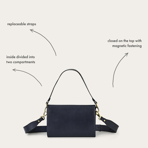 Gala Bag M, navy blue | Balagan Studio