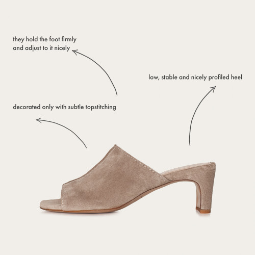 Ginaa slides, marrone | Balagan Studio