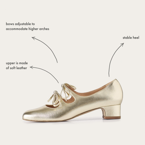 Greta Heels, gold | Balagan Studio