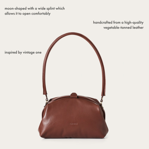 Hug bag torebka M, kasztanowy | Balagan Studio