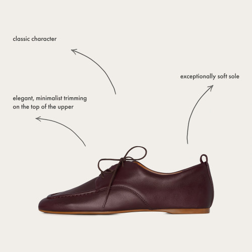 Lila Flats, aubergine| Balagan Studio