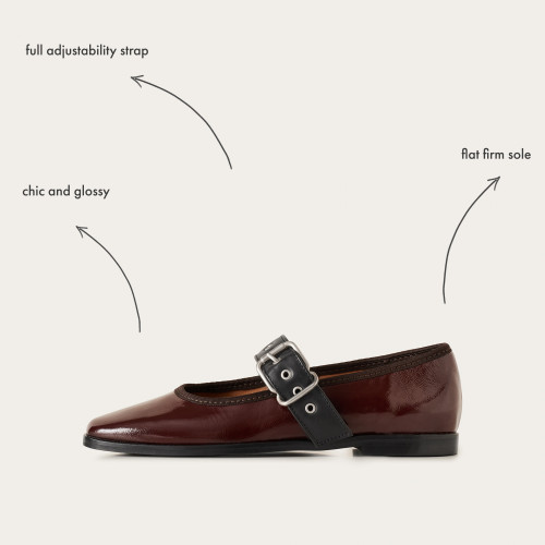 Louisine Ballerina, glossy bordo | Balagan Studio