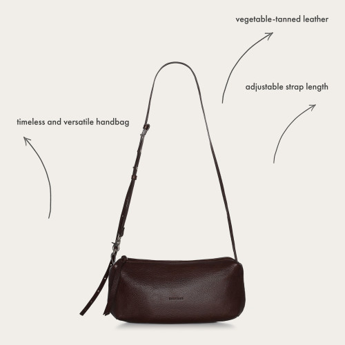 Marianne torebka M, ciemny brąz | Balagan Studio