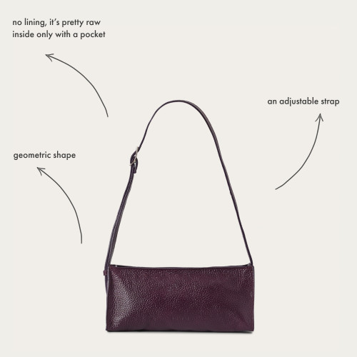 Monique Bag M, burgundy OUTLET | Balagan Studio