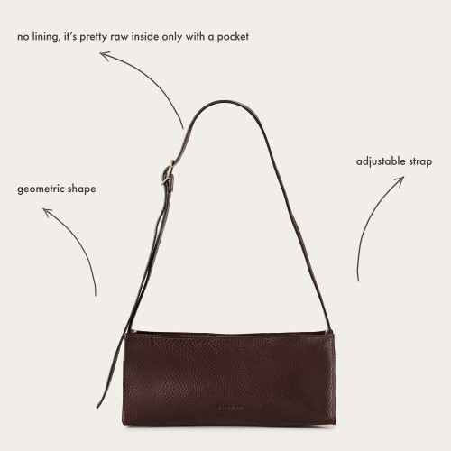 Monique torebka M, ciemny brąz | Balagan Studio