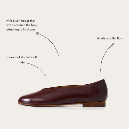 Opera Ballerina, burgundy gloss | Balagan Studio