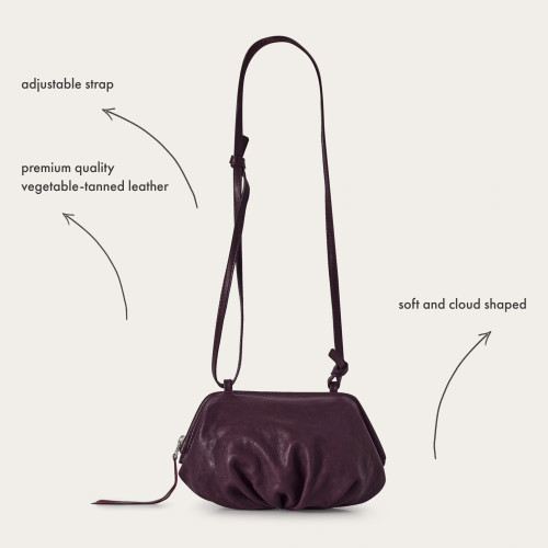 Plis Bag S, burgundy | Balagan Studio