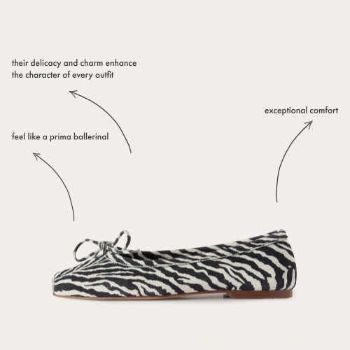 Prima baleriny, zebra welur | Balagan Studio