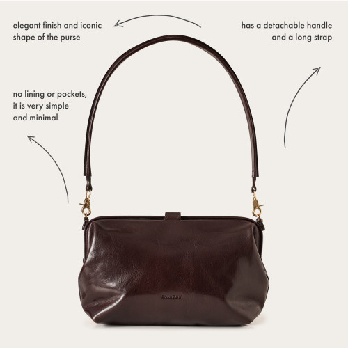 Rofe Bag L, deep brown OUTLET | Balagan Studio