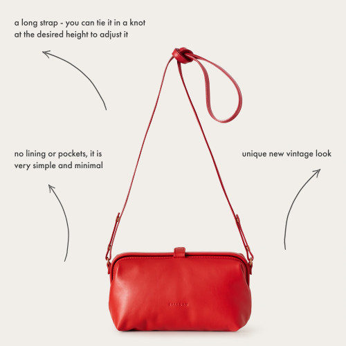 Rofe Bag M, poppy red | Balagan Studio