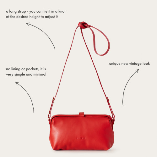 Rofe Bag M, poppy red OUTLET | Balagan Studio