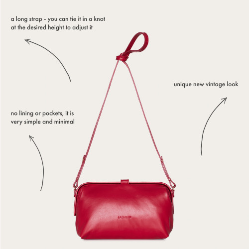 Rofe Bag M, raspberry | Balagan Studio