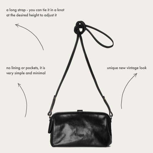 Rofe torebka M, czarny OUTLET | Balagan Studio