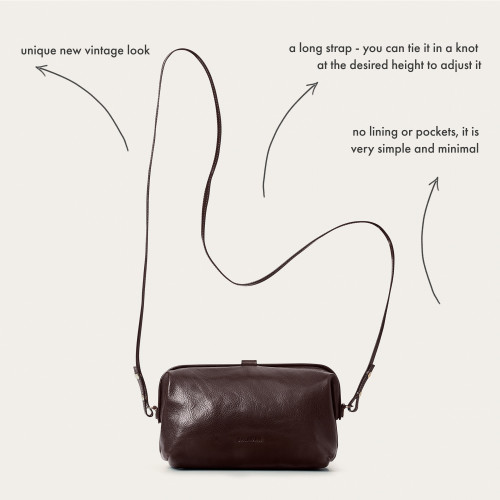 Rofe Bag M, deep brown | Balagan Studio