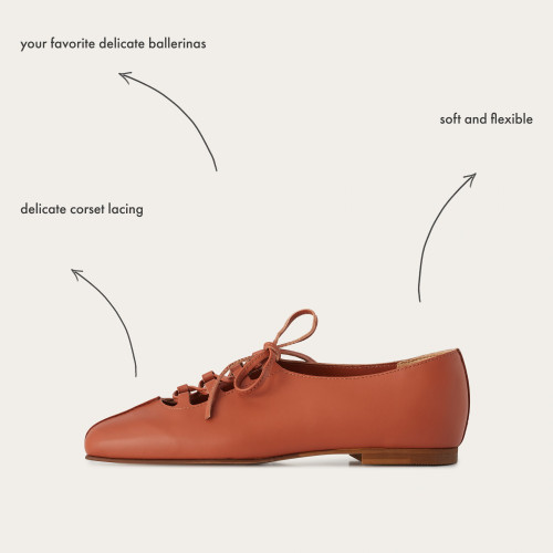 Roma baleriny, cynamonowy | Balagan Studio