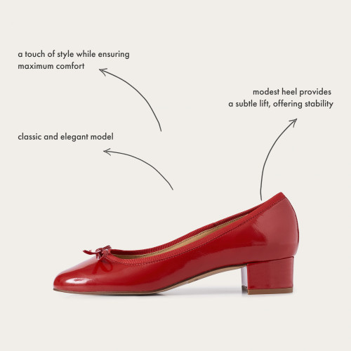 Roza Heels, glossy red | Balagan Studio