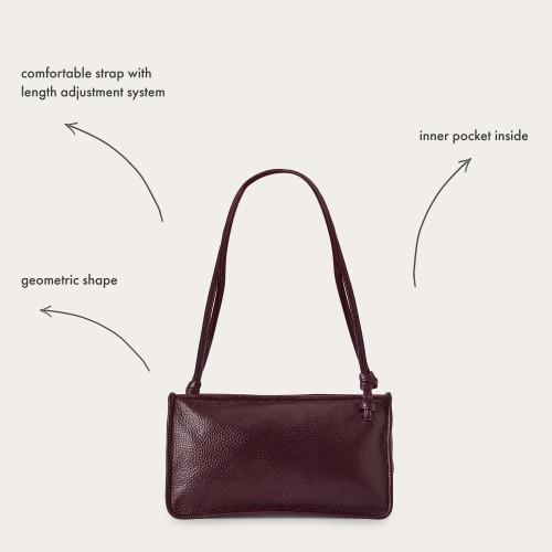Suzanne Bag M, burgundy | Balagan Studio