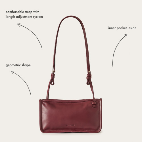 Suzanne Bag S, bordo | Balagan Studio