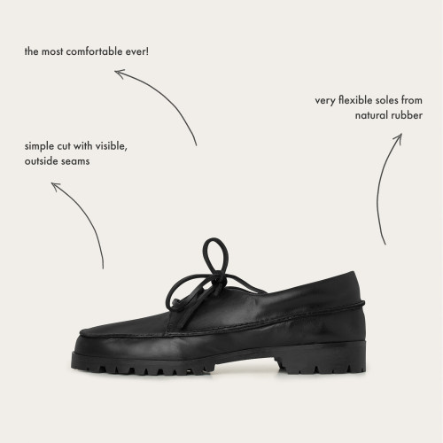 Tefer Flats, black rustic | Balagan Studio