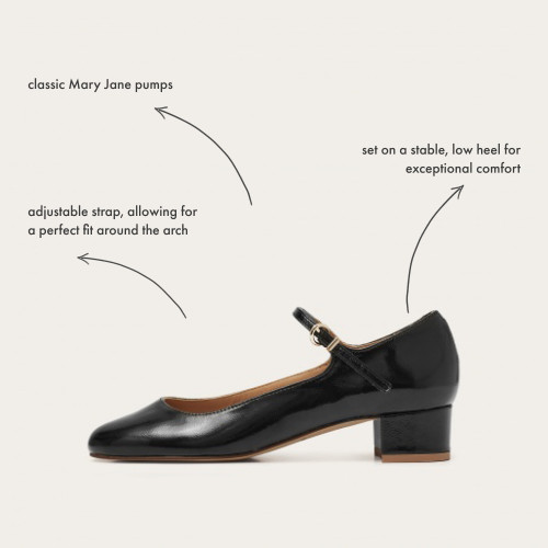 Yafa Heels, glossy black | Balagan Studio