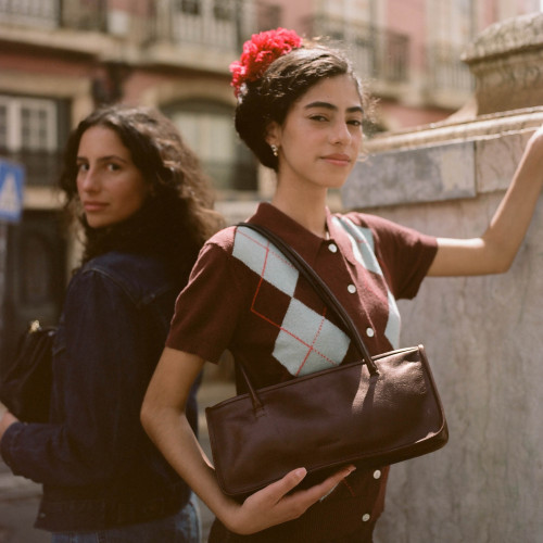 Baguette torebka M, ciemny brąz | Balagan Studio