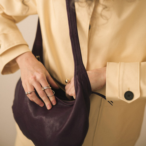Banana Bag M, burgundy | Balagan Studio