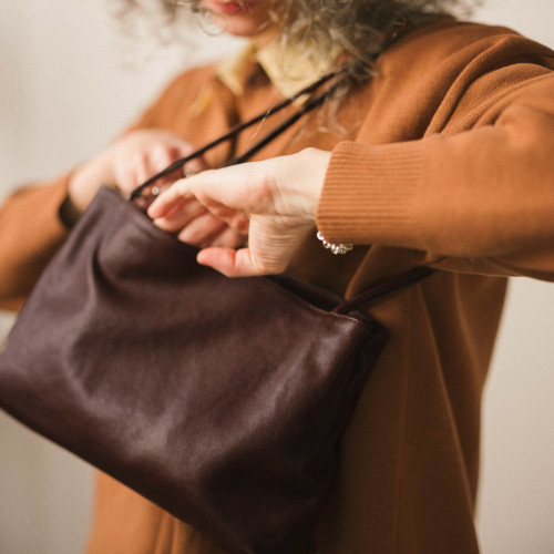 Eva Bag M, deep brown | Balagan Studio