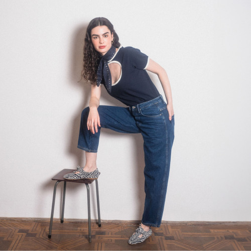 Parpar półbuty, zebra welur | Balagan Studio