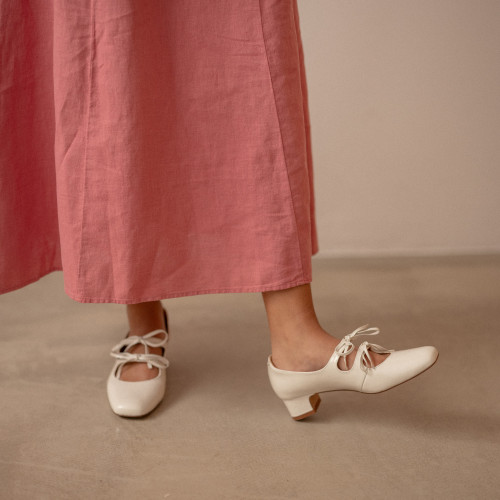 Greta Heels, glossy white | Balagan Studio