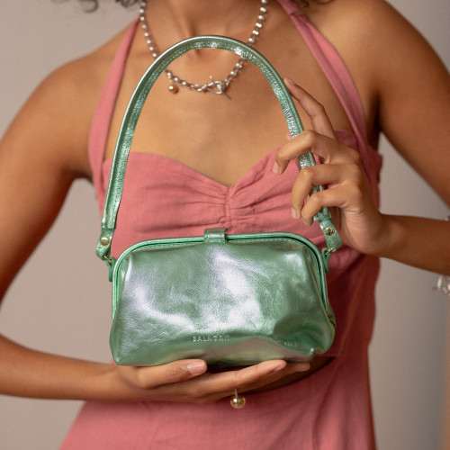 Roha Bag S, metallic green | Balagan Studio