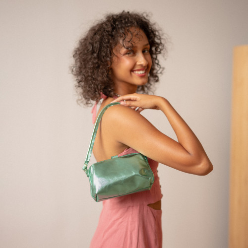 Roha torebka S, metaliczny zielony | Balagan Studio