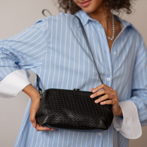 Rofe Bag M, black braid | Balagan Studio