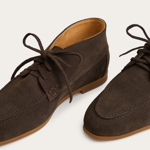 Tessa Flats, dark chocolate velvet | Balagan Studio