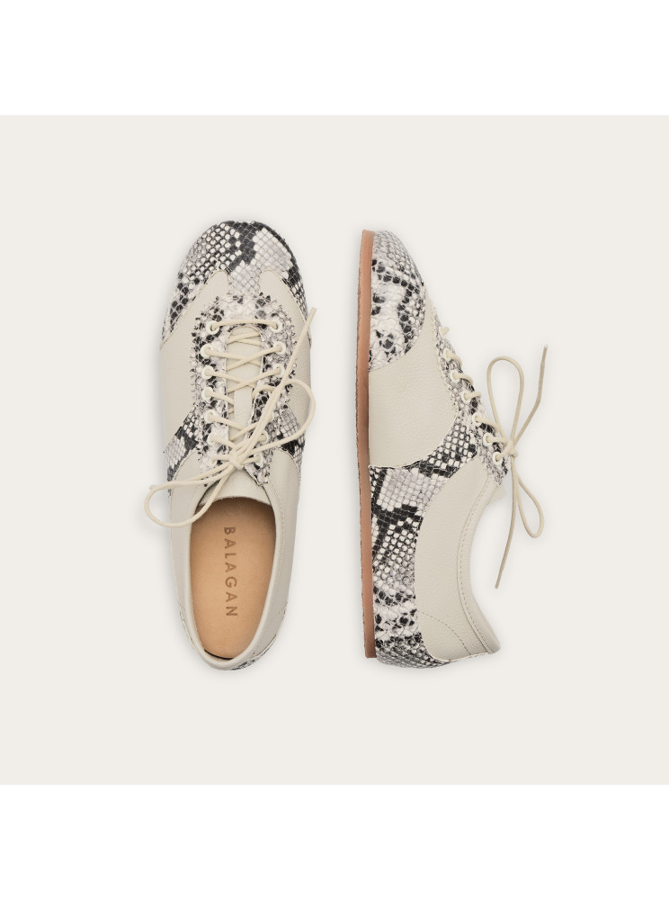 Milano Sneakers, off white python pattern | Balagan Studio