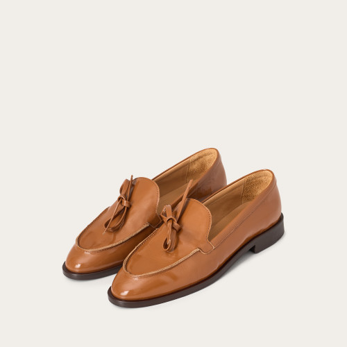 Raphael Flats, glossy caramel | Balagan Studio
