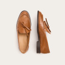 Raphael Flats, glossy caramel