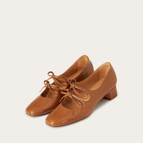 Greta Heels, glossy caramel | Balagan Studio
