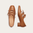 Greta Heels, glossy caramel