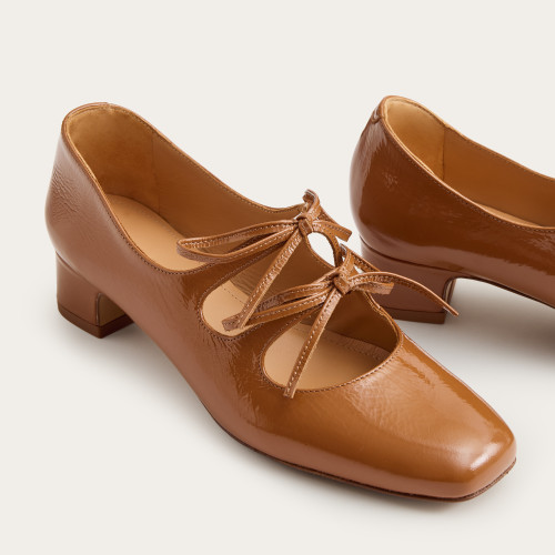 Greta Heels, glossy caramel | Balagan Studio