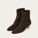 Vivian Boots, dark chocolate velvet