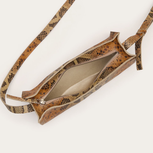 Minnie Bag S, ginger python pattern | Balagan Studio