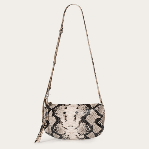 Marianne Bag M, off white python pattern | Balagan Studio