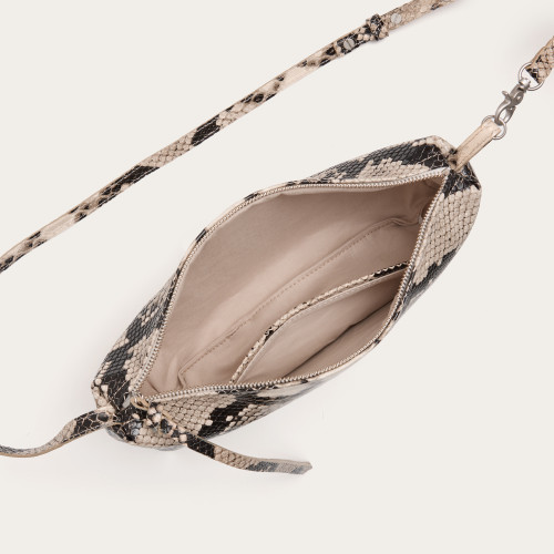 Marianne Bag M, off white python pattern | Balagan Studio