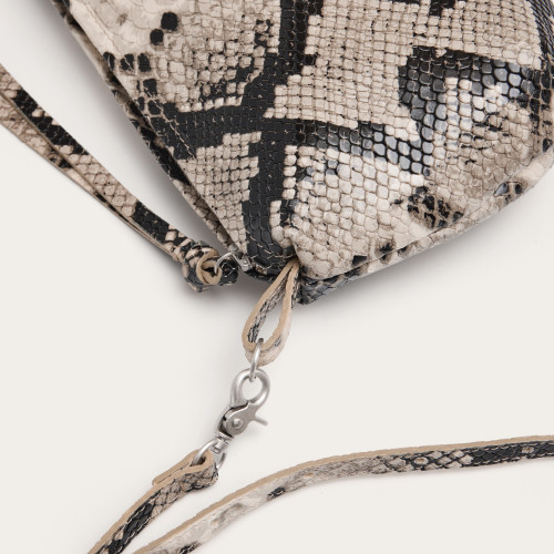 Marianne Bag M, off white python pattern | Balagan Studio
