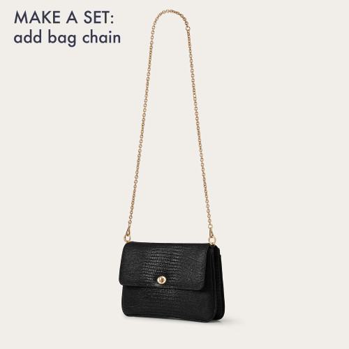 Hali Bag S, black lizard | Balagan Studio