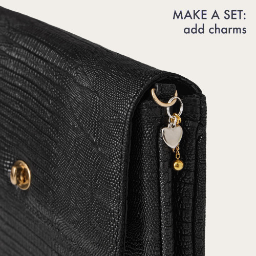 Hali Bag S, black lizard | Balagan Studio